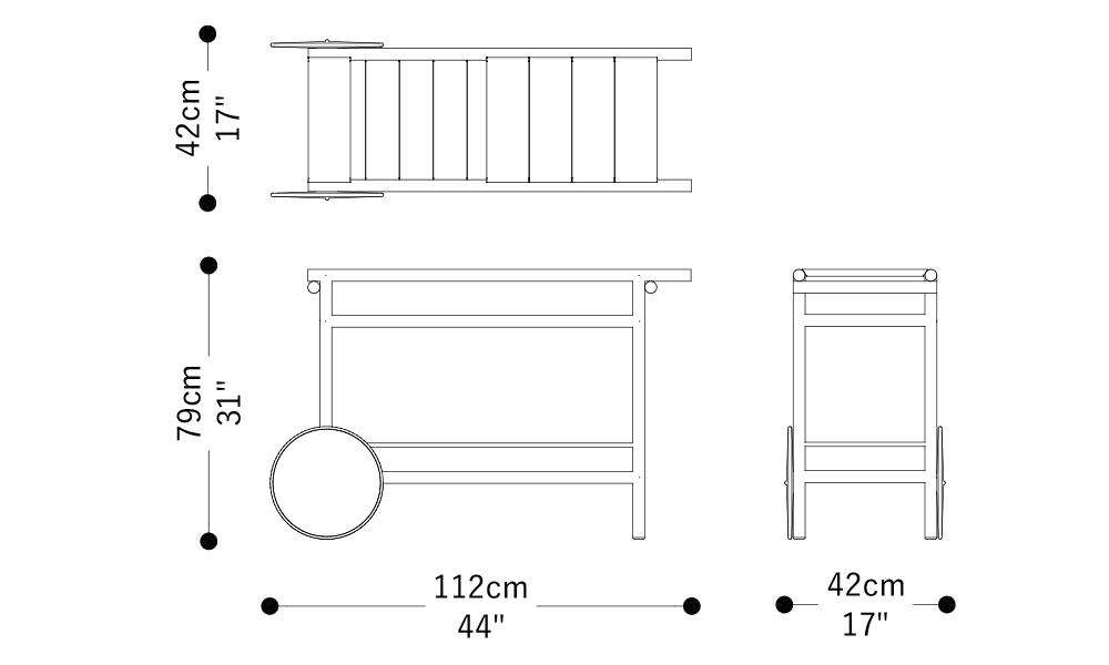Imagen de las dimensiones principales del producto
